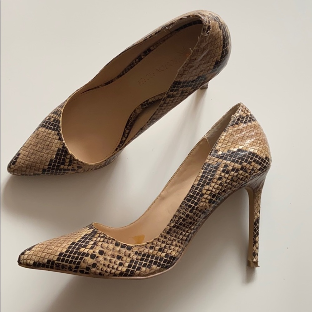 Snake high heels